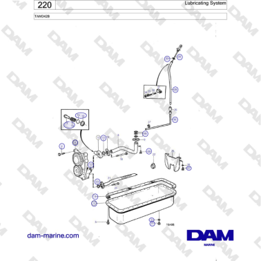 Volvo Penta TAMD42B - Lubricating System