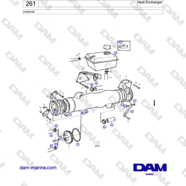 Volvo Penta KAMD42B - Heat Exchanger