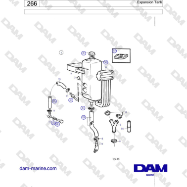 Volvo Penta KAD42B / KAMD42B / TAMD42B - Expansion Tank