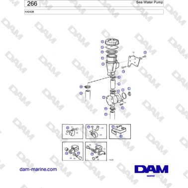Volvo Penta KAD42B - Sea Water Pump