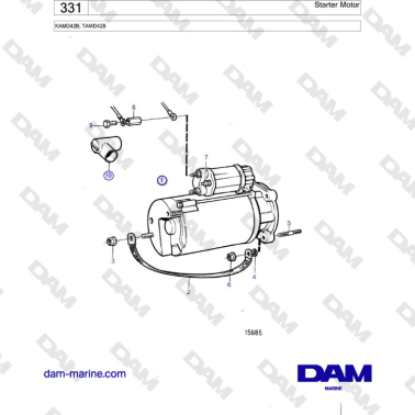 Volvo Penta KAMD42B / TAMD42B - Starter Motor