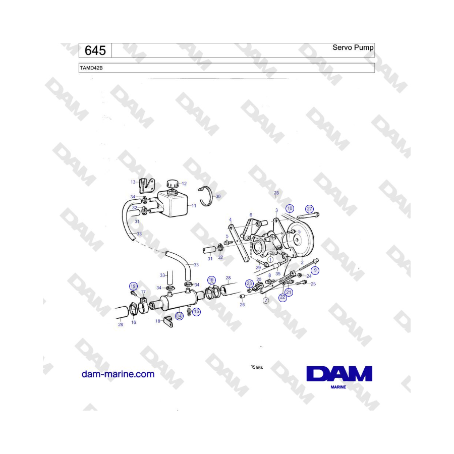 Volvo Penta TAMD42B - Bomba servo