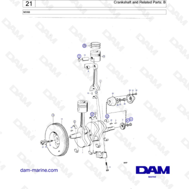 Volvo Penta MD6B - Cigüeñal...