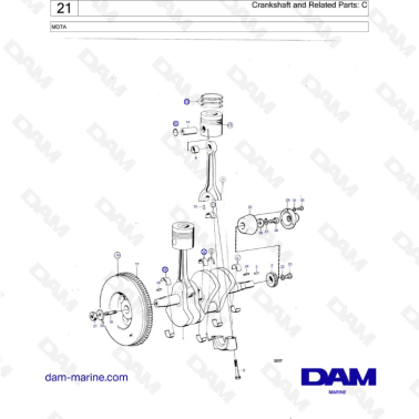 Volvo Penta MD7A - Crankshaft and Related Parts: C
