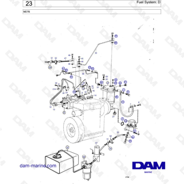 Volvo Penta MD7A - Fuel...