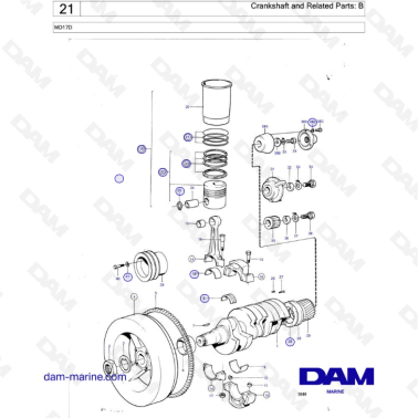 Volvo Penta MD17D - Crankshaft and Related Parts: B