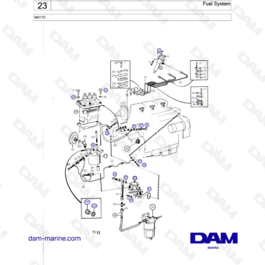 Volvo Penta MD17C - Fuel System