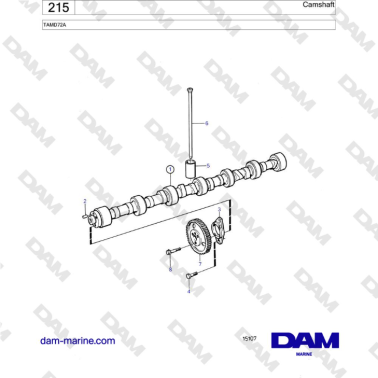 Volvo Penta TAMD72 - Camshaft