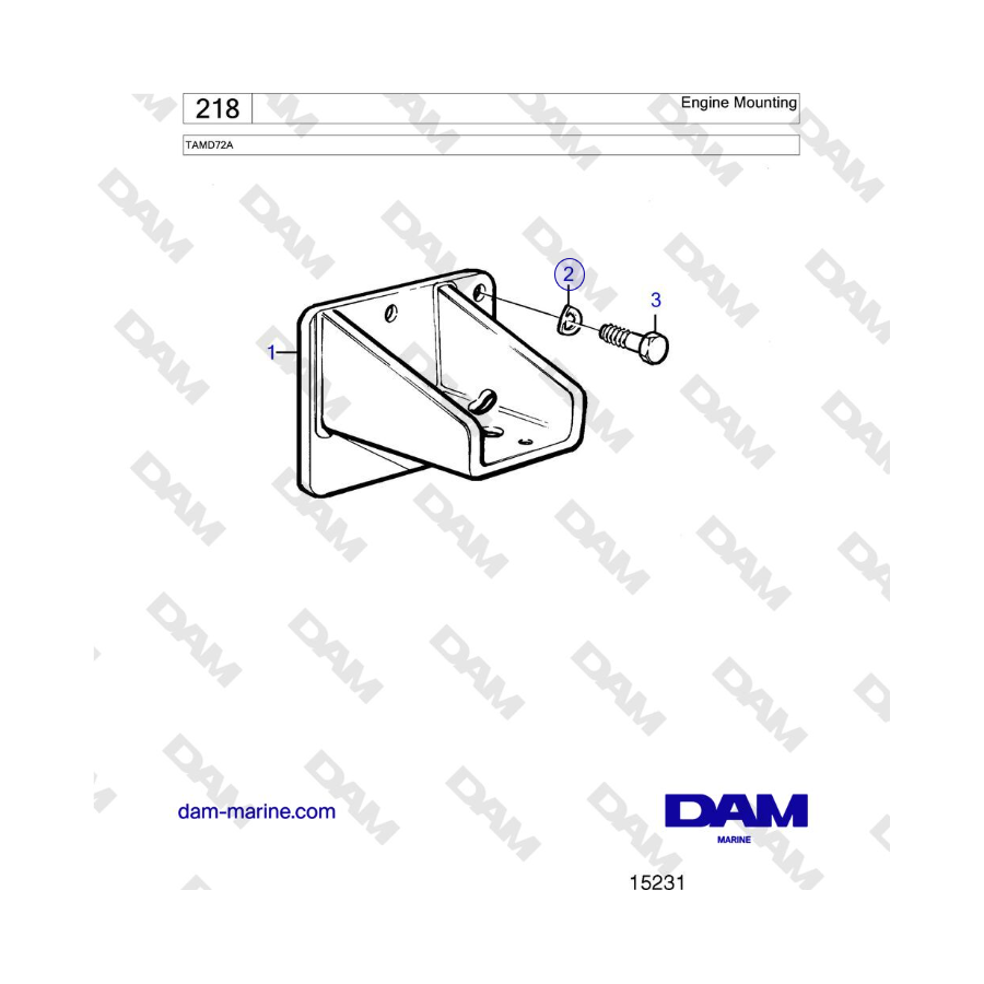 Volvo Penta TAMD72 - Engine Mounting