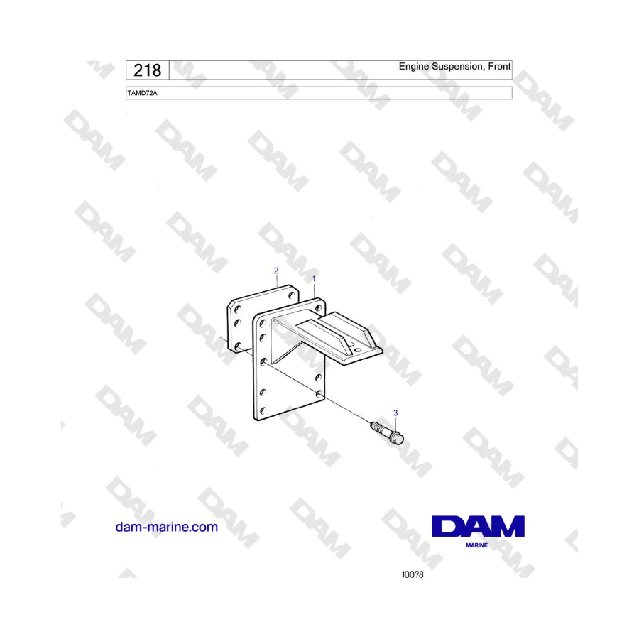 Volvo Penta TAMD72 - Engine Suspension, Front Volvo Penta TAMD72 - Engine Suspension, Front