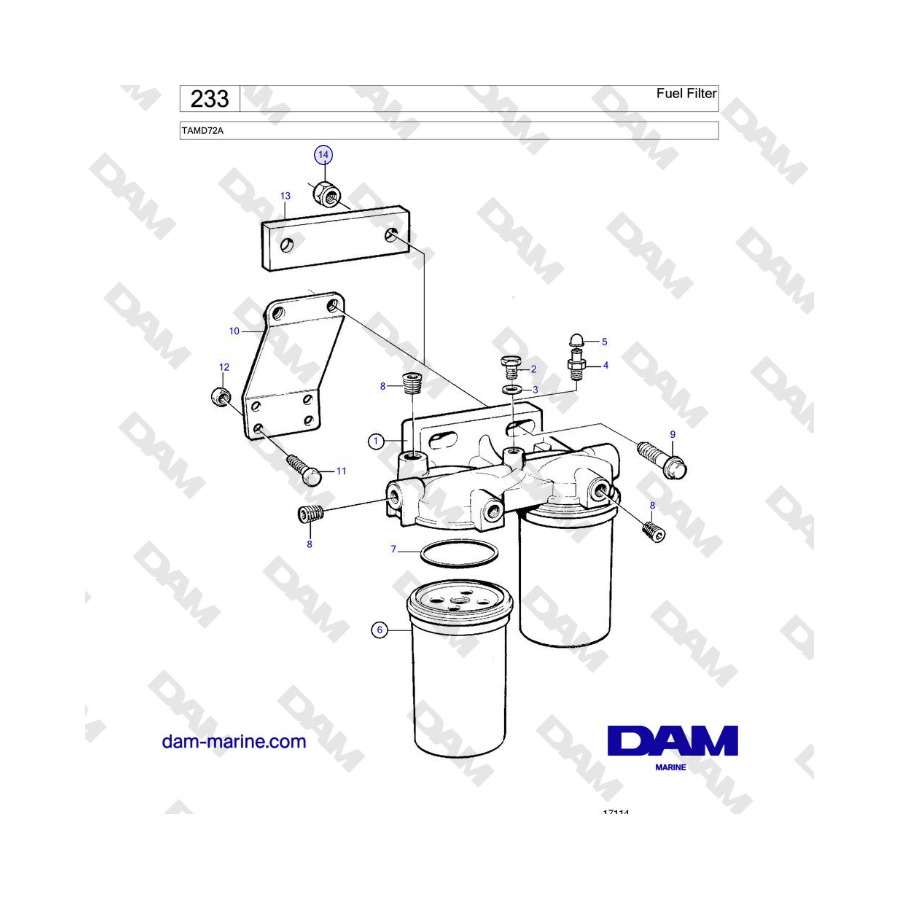 Volvo Penta TAMD72 - Fuel Filter