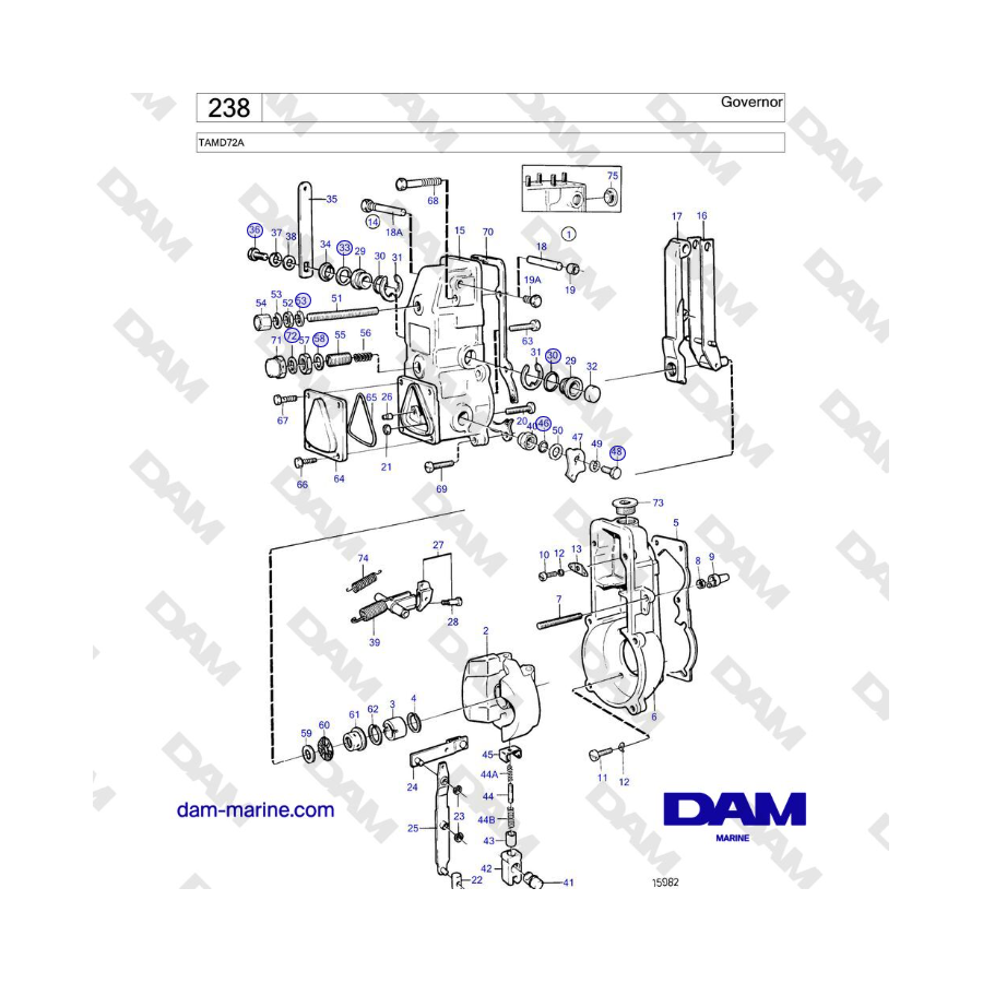Volvo Penta TAMD72 - Governor