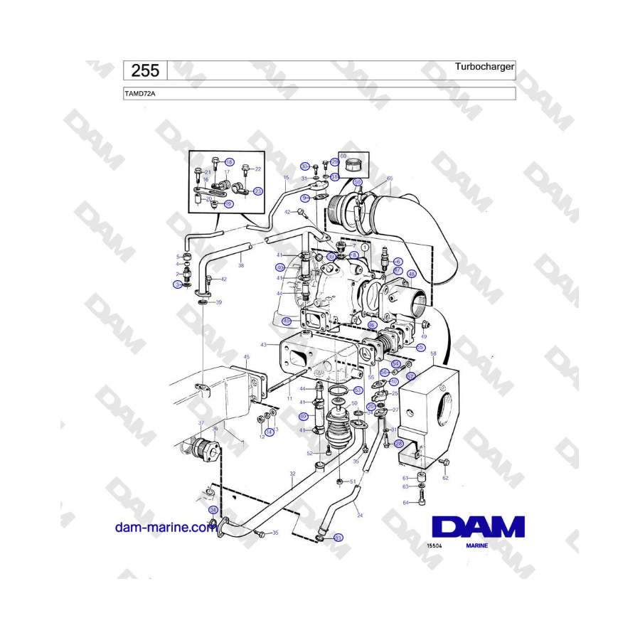 Volvo Penta TAMD72A - Turbocharger