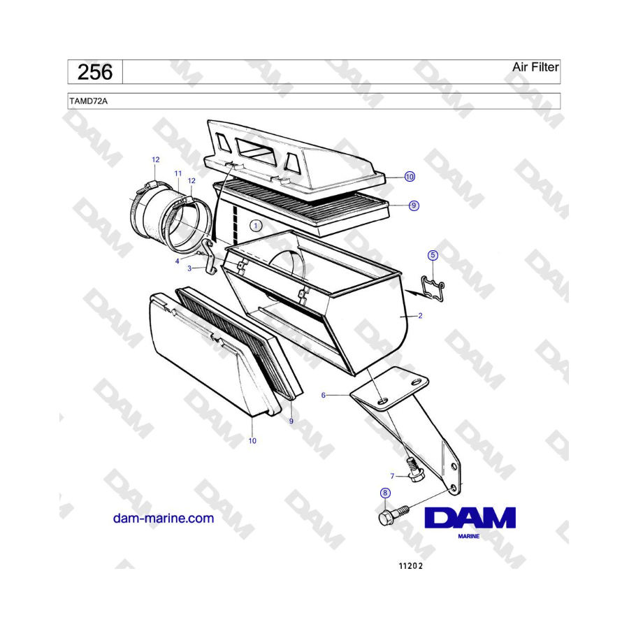 Volvo Penta TAMD72A - Air Filter
