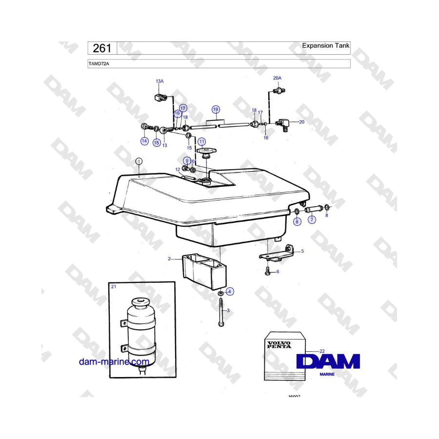 Volvo Penta TAMD72A - Expansion Tank