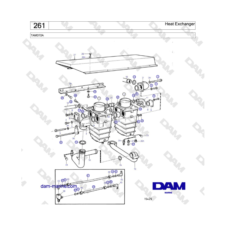 Volvo Penta TAMD72A - Heat Exchanger