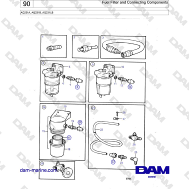 Volvo Penta AQ231A, AQ231B,...