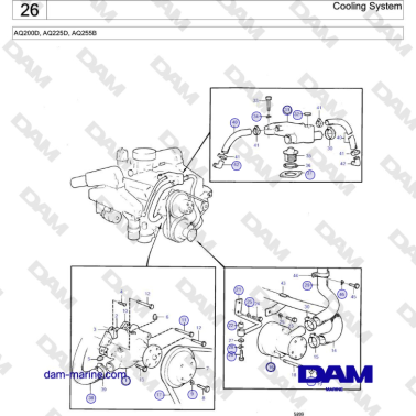 Volvo Penta AQ255B -...