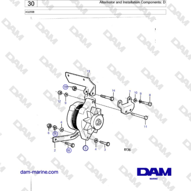 Volvo Penta AQ255B -...