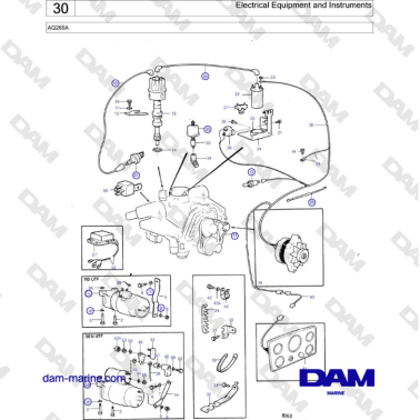 Volvo Penta AQ260A - Electrical Equipment and Instruments