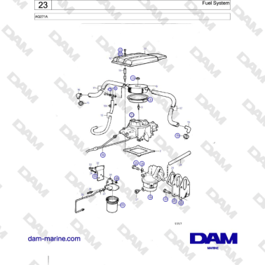 Volvo Penta AQ271A - Fuel System
