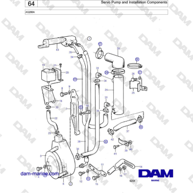 Volvo Penta AQ260A - Bomba...