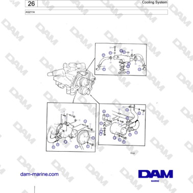 Volvo Penta AQ211 - Cooling System