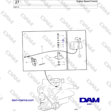 Volvo Penta AQ211 - Engine Speed Control