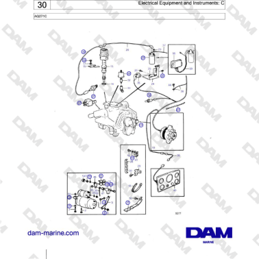 Volvo Penta AQ271C - Electrical Equipment and Instruments: C