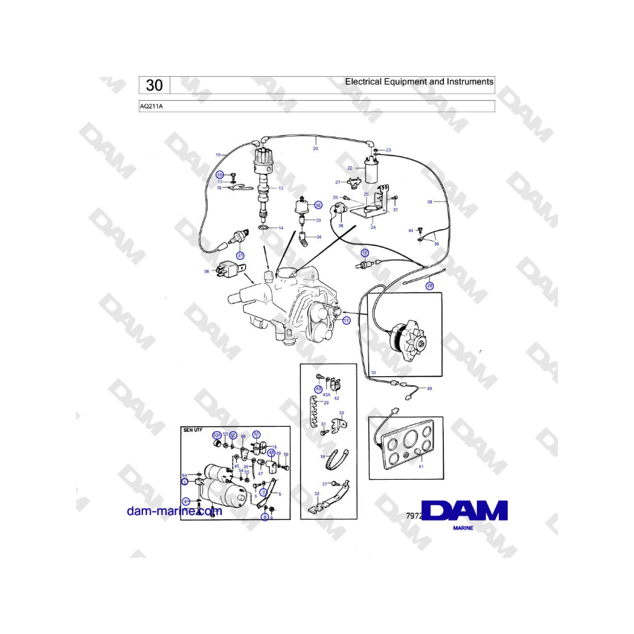 Volvo Penta AQ211 - Electrical Equipment and Instruments