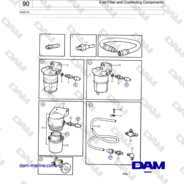 Volvo Penta AQ211A - Fuel...