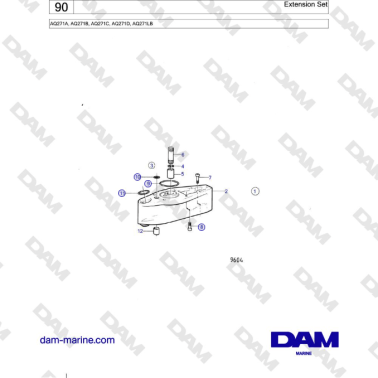 Volvo Penta AQ271 - Extension Set