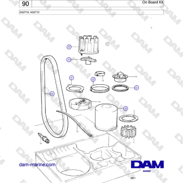 Volvo Penta AQ271A, AQ271C - On Board Kit