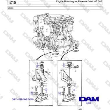 Volvo Penta MD22L - Soporte...