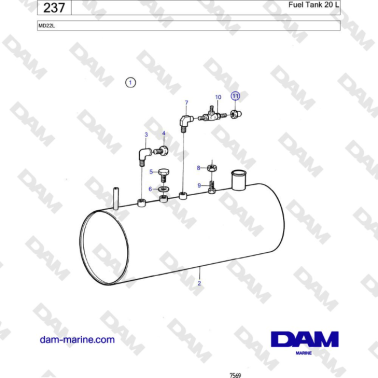 Volvo Penta MD22L -...