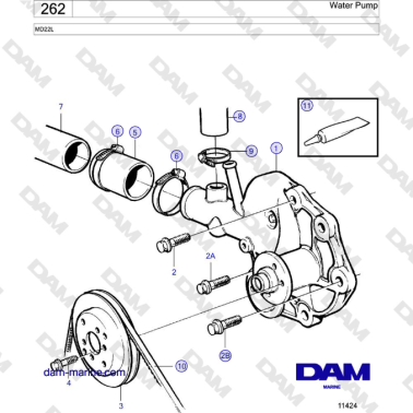 Volvo Penta MD22L - Water Pump