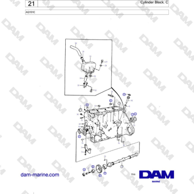 Volvo Penta AQ151C - Blocco...