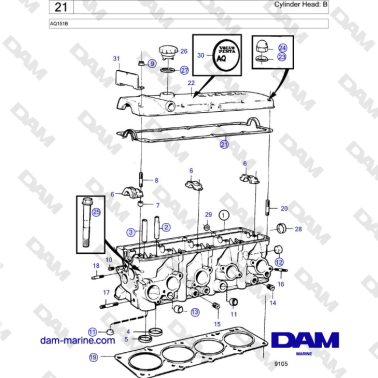 Volvo Penta AQ151B -...