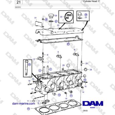 Volvo Penta AQ151C -...