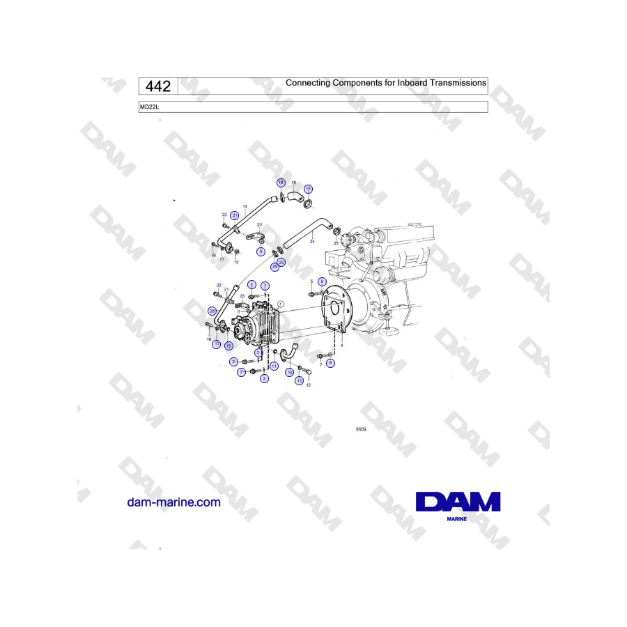 Volvo Penta MD22L - Connecting Components for Inboard Transmissions