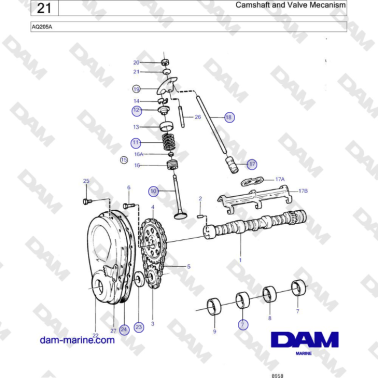Volvo Penta AQ205A - Albero...