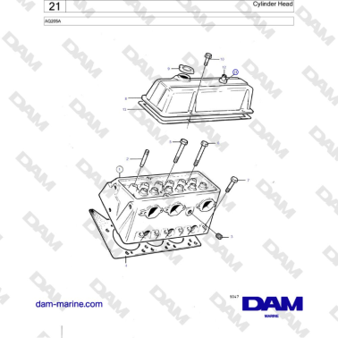 Volvo Penta AQ205A - Culata