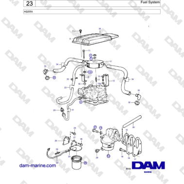 Volvo Penta AQ205A - Fuel...