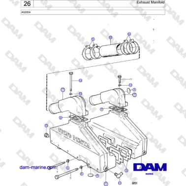 Volvo Penta AQ205A -...