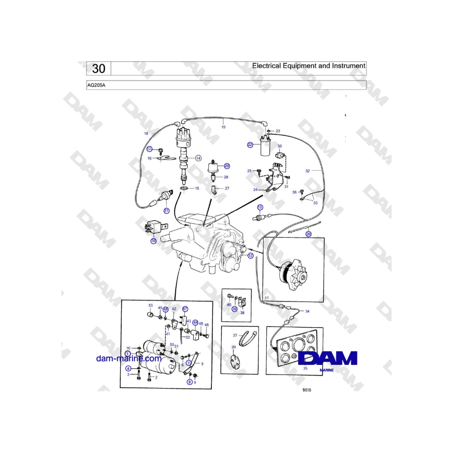 Volvo Penta AQ205A - Electrical Equipment and Instrument