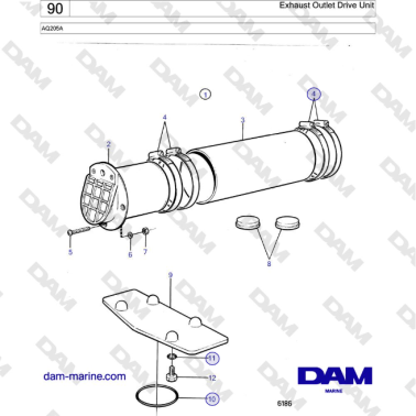 Volvo Penta AQ205A -...