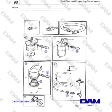Volvo Penta AQ205A - Filtro...