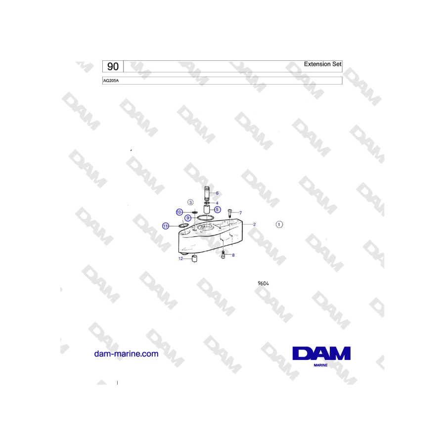Volvo Penta AQ205A - Extension Set