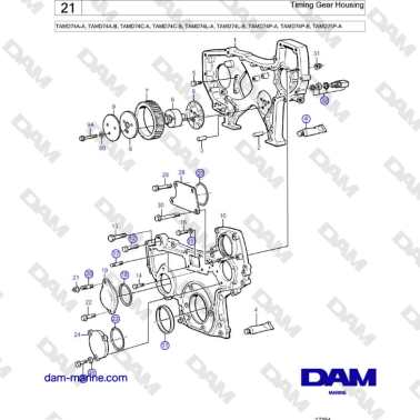 Volvo Penta TAMD74 - Caja...