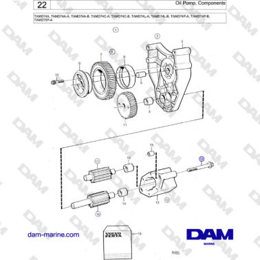 Volvo Penta TAMD74 - Pompa...